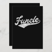 メンスファンクおもしろいルアンクルファーザーズデイギフト野球 シーズンカード (正面/裏面)