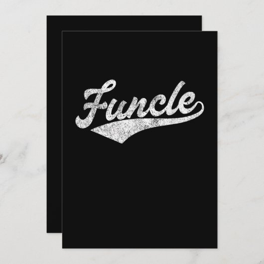 メンスファンクおもしろいルアンクルファーザーズデイギフト野球 シーズンカード (正面/裏面)