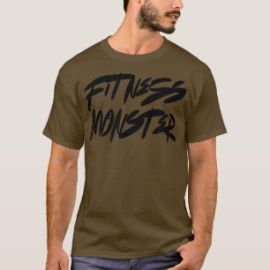 メンスフィットネスモンスタージムフィットネストレーニングボディビルド Tシャツ