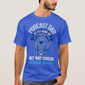 メンスポッドキャストパパポおもしろいッカスターファザーポッドキャスト Tシャツ