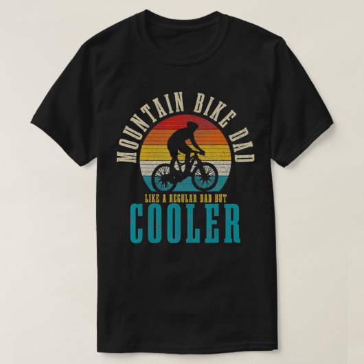 メンスマウンテンバイクパパおもしろいヴィンテージMTBダウンヒル  Tシャツ (デザイン正面)