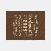 メンスマン神話伝説威厳がある2008 14誕生日 フリースブランケット (正面(横))