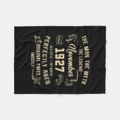 メンスマン神話伝説1927年11月95日誕生日 フリースブランケット (正面(横))