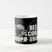 メンスリーカッコいいルじいちゃんデザインウィズフィッシュ&フィシン コーヒーマグカップ (中央)