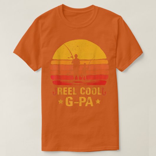 メンスリーカッコいいルG-PA魚釣りシャツ、おもしろいファーズDA Tシャツ (デザイン正面)