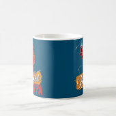 メンスリールポパカッコいい魚釣りおもしろいファーズデー コーヒーマグカップ (中央)