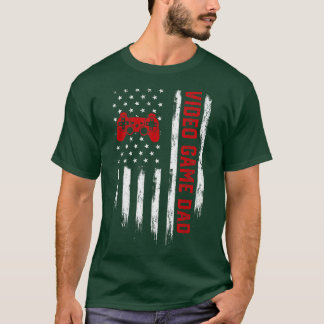 メンスレトロヴィンテージアメリカ国旗のビデオゲームDa Tシャツ
