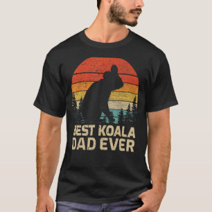 メンスレトロ最高のヴィンテージコアラパパエバ父のダ Tシャツ