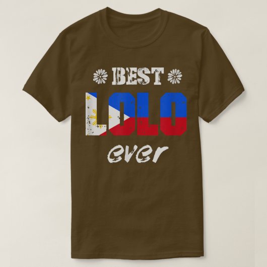 メンスロ最高のエバフィリピン祖父 Tシャツ (デザイン正面)