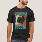 メンスヴィンテージアメリカンEskimoパパのような通常のDa Tシャツ (正面)