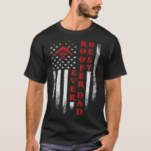 メンスヴィンテージアメリカ国旗最高のルーファーパパイブ Tシャツ