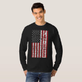 メンスヴィンテージアメリカ国旗Faのために60th父 Tシャツ (正面フル)