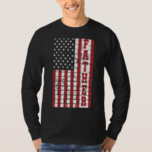 メンスヴィンテージアメリカ国旗Faのために60th父 Tシャツ