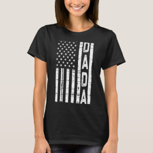 メンスヴィンテージメリカアメリカ国旗ダダfor Father Tシャツ