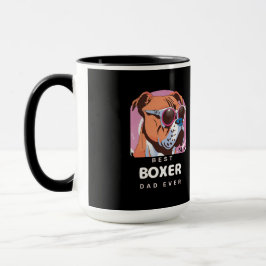 メンスヴィンテージレトロボクサードックオーバーパパ マグカップ