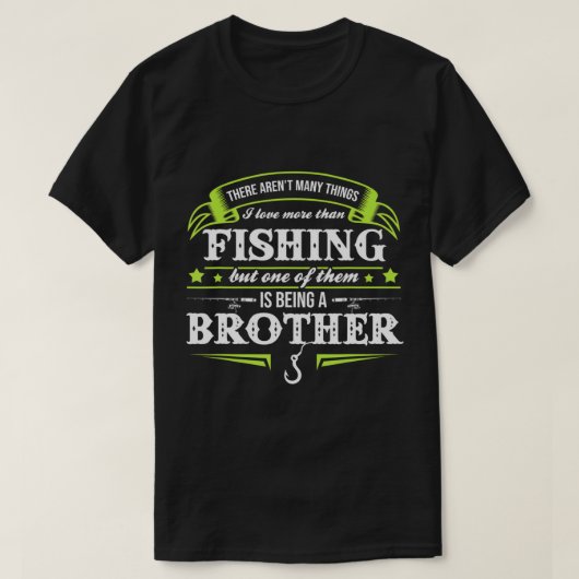 メンスヴィンテージ魚釣りラブフィッシュビーブラザーおもしろい Tシャツ (デザイン正面)