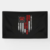 メンスヴィンテージUSAアメリカ国旗消防最高の士 横断幕 (横)