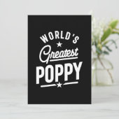 . .メンス世界一のケシのお父さんの日の贈り物 サンキューカード (スタンド正面)