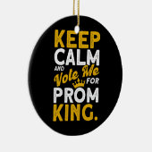 メンス保コールとプロムキングに投票 セラミックオーナメント (右)