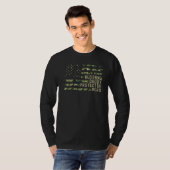 メンス夫ダディープロテクターヒーローアメリカ国旗の父親 Tシャツ (正面フル)