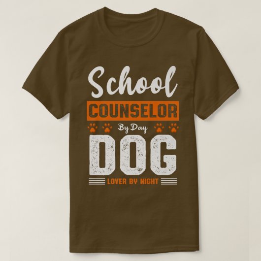 メンス学校カウンセラー昼犬の恋人Night St Tシャツ (デザイン正面)