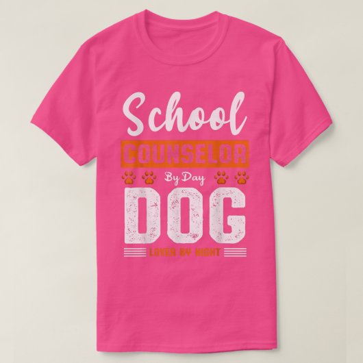 メンス学校カウンセラー昼犬の恋人Night St Tシャツ (デザイン正面)