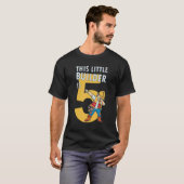 メンス建築5th誕生日ビルダー5歳 tシャツ (正面フル)