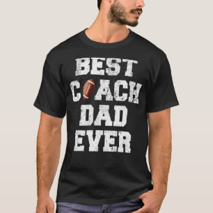 メンス最高のアメッカーコーチパパリーバーファーザー Tシャツ