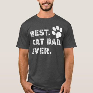 メンス最高のキャットパパが贈り物をする日 Tシャツ