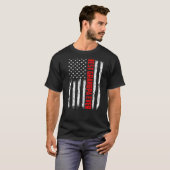 メンス最高のグランパ常アメリカ国旗の父の日 Tシャツ (正面フル)