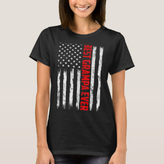 メンス最高のグルパEVER AMERICAN FLAG父の日4 Tシャツ