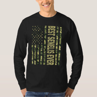 メンス最高のセネリス・エバーアメリカ国旗のおじいちゃん Tシャツ
