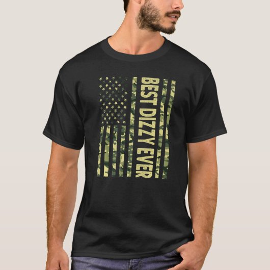 メンス最高のディジーEver Usアメリカ国旗Grandpa Fat Tシャツ (正面)