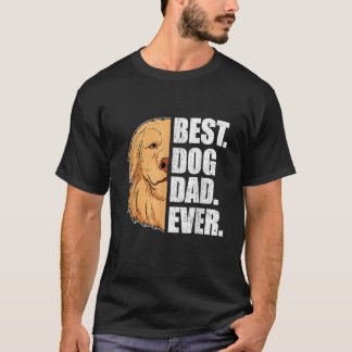 メンス最高のドッグパパエバーゴールデンレトリバーパパ父 Tシャツ