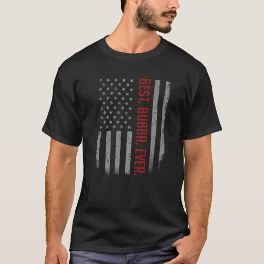 メンス最高のバ・ババ米国父国旗 Tシャツ (正面)