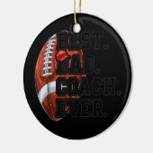 メンス最高のパパサッカー監督の永遠の父の日 セラミックオーナメント (左)