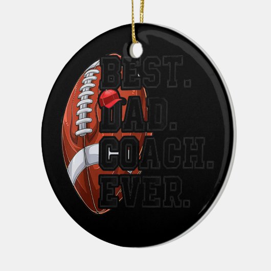 メンス最高のパパサッカー監督の永遠の父の日 セラミックオーナメント (左)