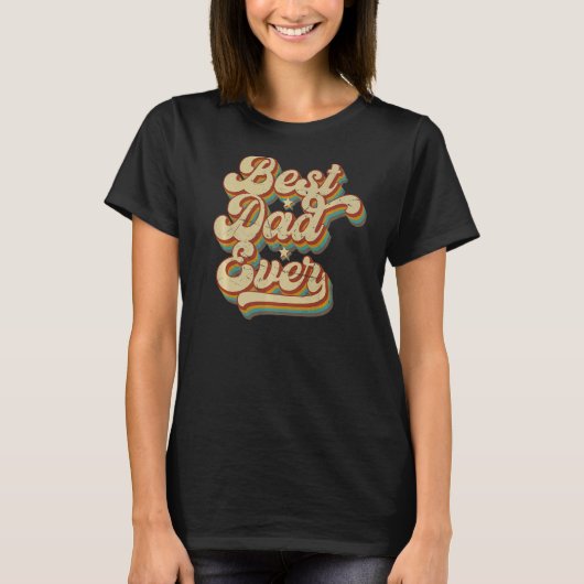 メンス最高のパパファンキー2015年80年代ことわざパパ Tシャツ (正面)