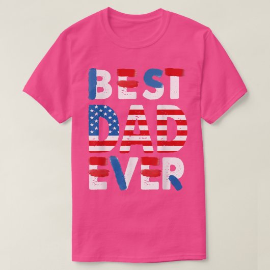 メンス最高のパパEver Father's day of July U.S. Am Tシャツ (デザイン正面)