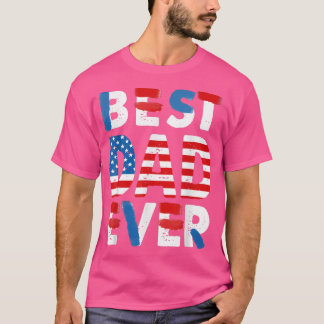 メンス最高のパパEver Father's day of July U.S. Am Tシャツ