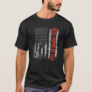 メンス最高のポッパバイパー米国国旗父のD Tシャツ