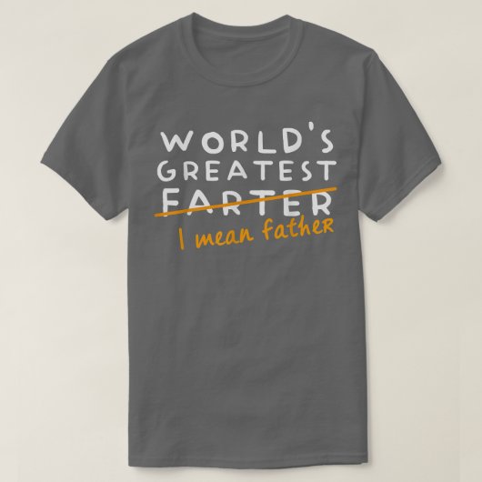 メンス最高のワールドのファーターはダ父の父 Tシャツ (デザイン正面)