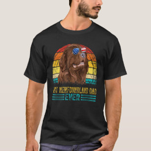 メンス最高のヴィンテージニューファンドランドパパメンズファースト Tシャツ