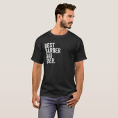 メンス最高の理容師パパエバ素晴らしーファーズダディF Tシャツ (正面フル)