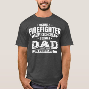 メンス消防士が父の日の贈り物に最適 Tシャツ