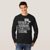 メンス父の夫の肉の喫煙伝説グリリングDa Tシャツ (正面フル)