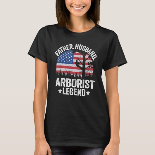 メンス父の夫アルボリスト伝説Us American Fl Tシャツ (正面)
