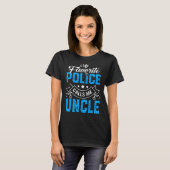 メンス父の日お気に入りの警察が私をアンクルと呼ぶ Tシャツ (正面フル)