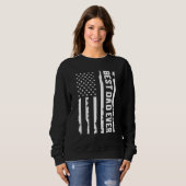 メンス父の日の最高のパパEver Usa American Flag スウェットシャツ (正面フル)