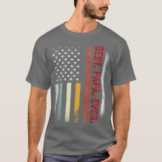 メンス父の日の贈り物パパ最高のパーアメリカ Tシャツ